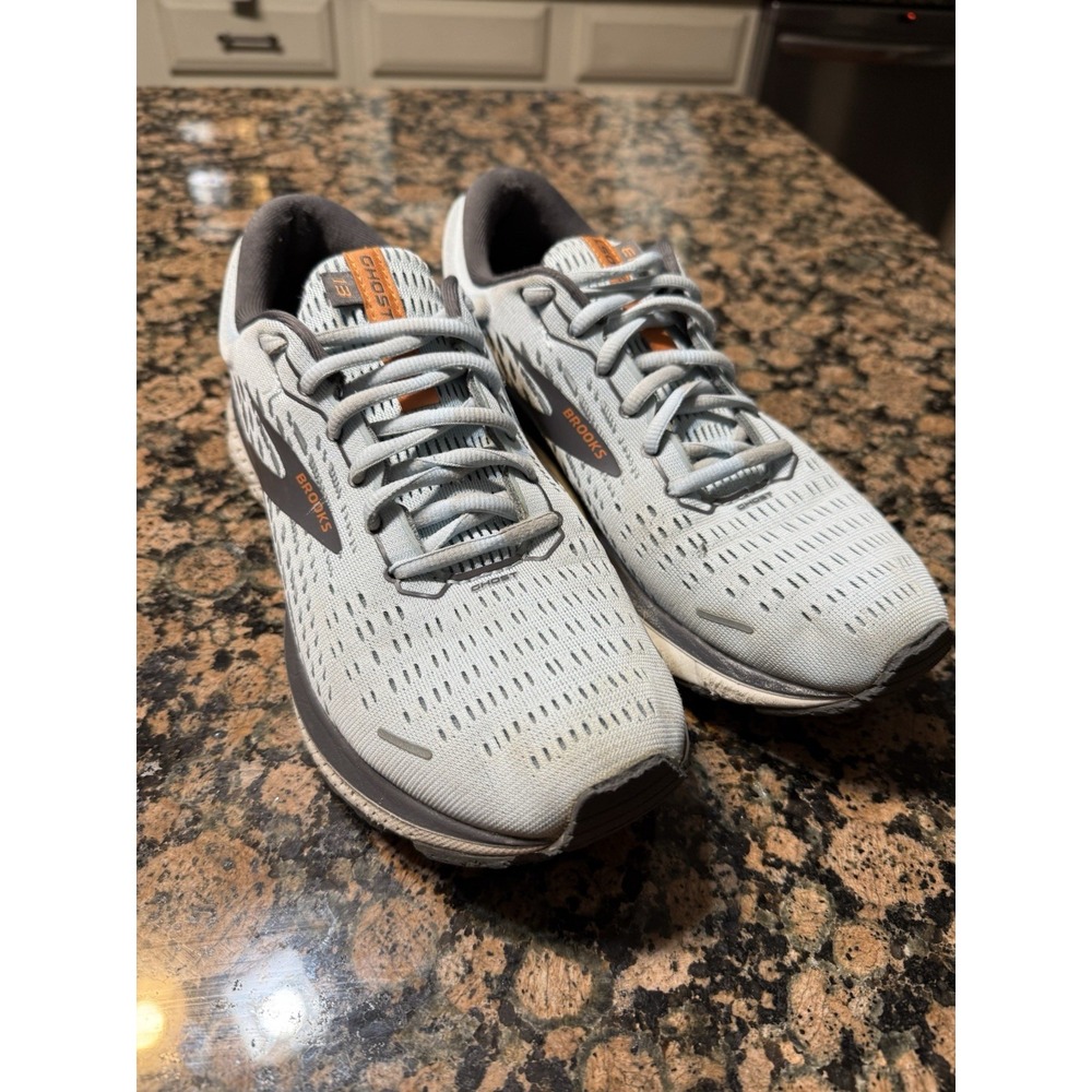 Brooks Ghost 13 Shoes Womens 9.5 Running Teal Gray Cushion Neutral Gorpcore Ath‎